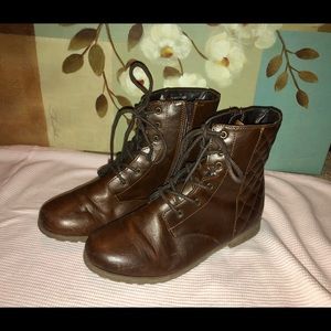 Children’s place brown combat boots